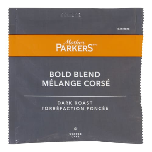 Mother Parkers Bold Blend 1-Cup Soft Pod Coffee, Regular